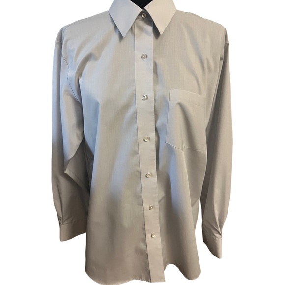 Foxcroft Long Sleeve CVC Solid Blouse - Picture 1 of 7